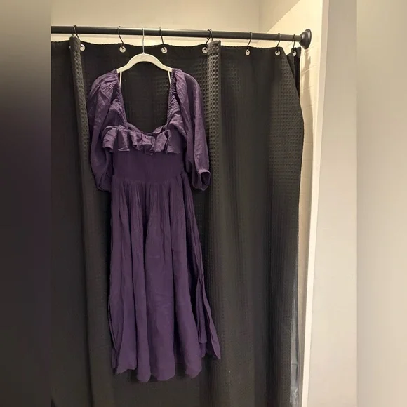 Free People Oasis Midi Dress Medium Color: Plummery Medium NWT